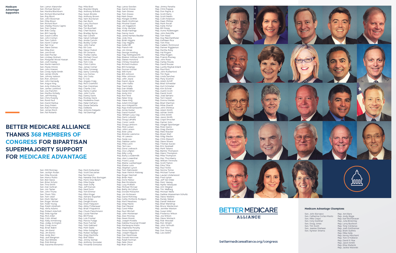 23 MEDICARE ADVANTAGE CHAMPIONS ANNOUNCED BY BETTER MEDICARE ALLIANCE