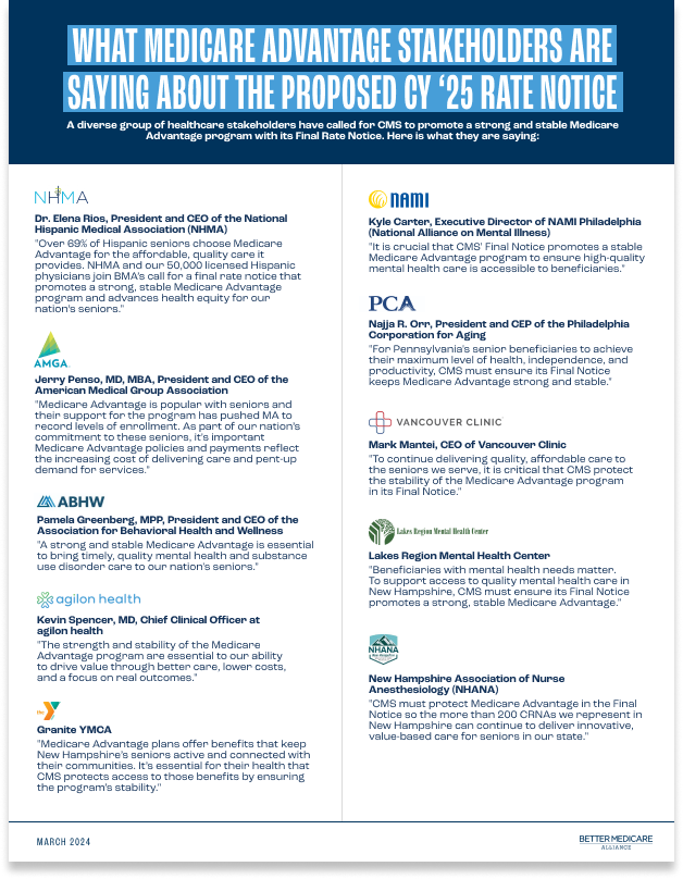 What Medicare Advantage Stakeholders Are Saying About The 2025 Advance